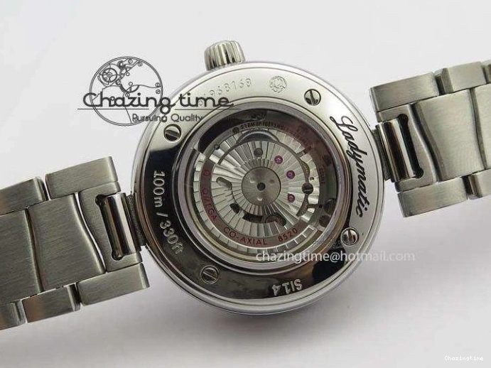 0106 De Ville Lady 34mm SS V6F 1:1 Best Edition Black MOP Dial On SS Bracelet SEIKO NH05A UrbanStyle 8152